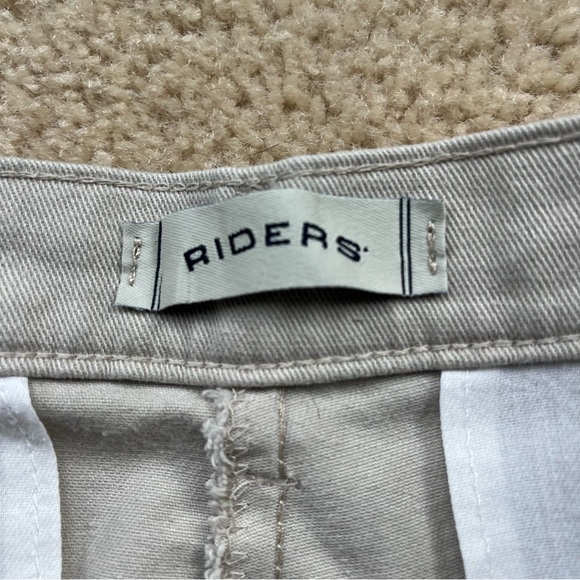 Riders by Lee Women’s Khaki Twill Pants - Size 14 Long - VGUC - Stretch - Picture 4 of 8